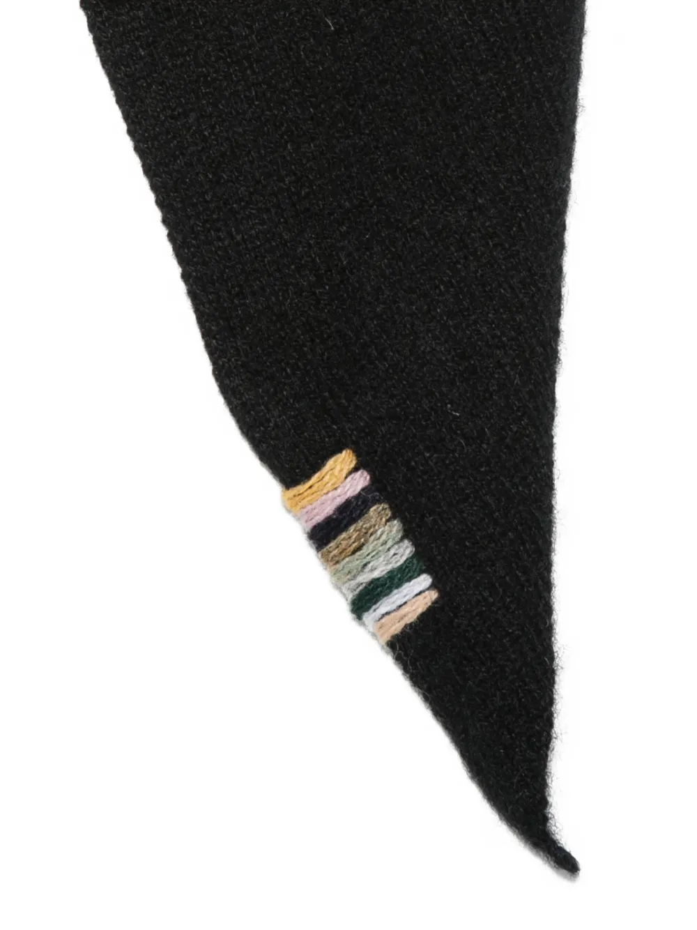 extreme cashmere Bandana knit scarf Zwart
