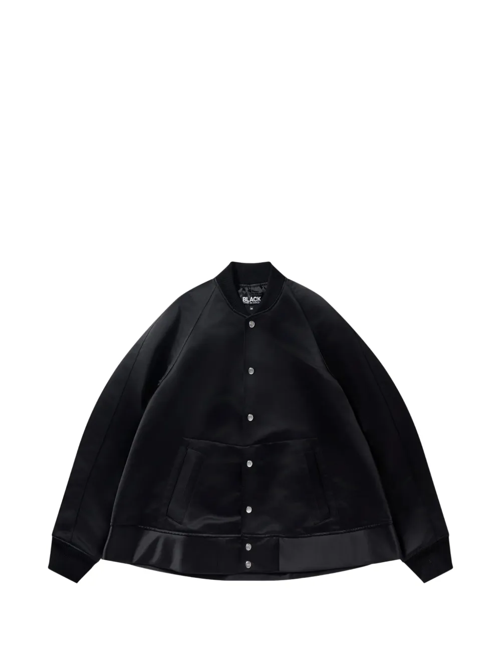 Black Comme Des Garçons satin bomber jacket - Nero