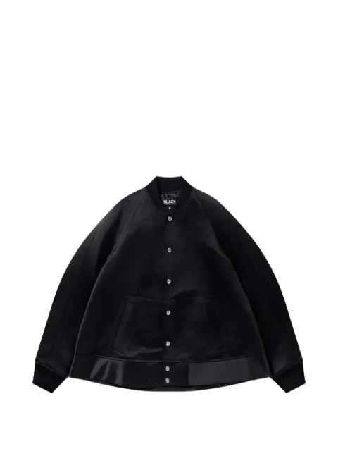 Black Comme Des Garçons satin bomber jacket