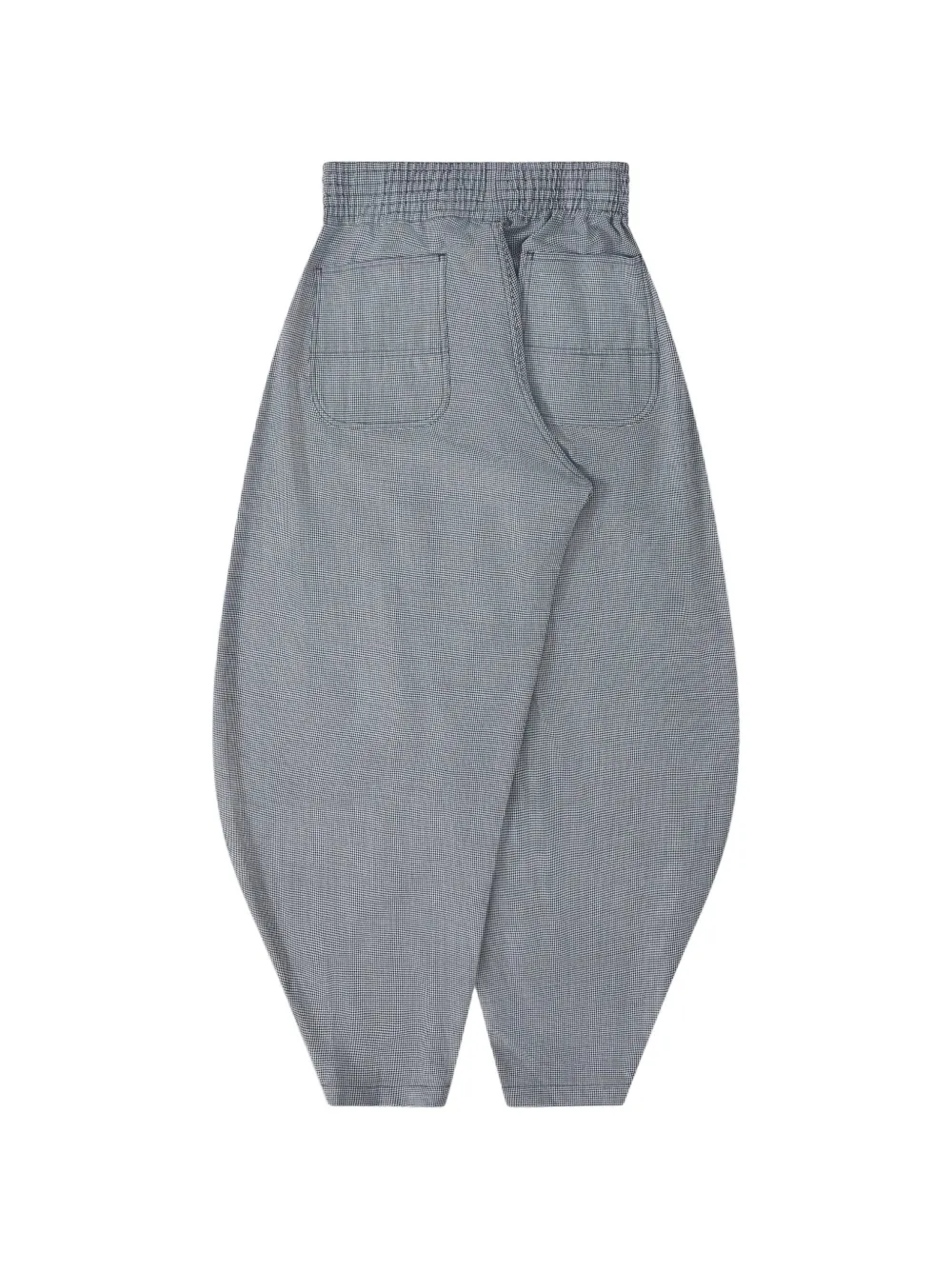 Black Comme Des Garçons Ballonbroek met pied-de-poule-patroon Grijs