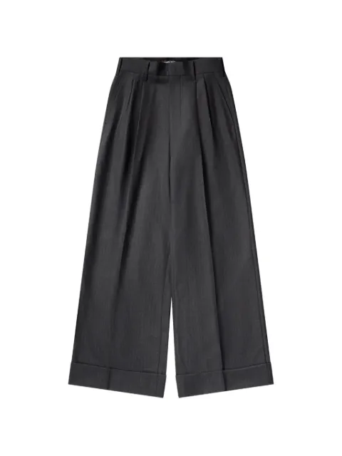Junya Watanabe pinstripe pleated trousers