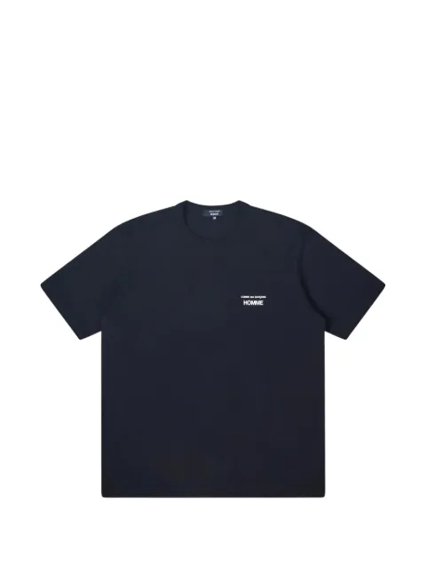 Comme des Garçons Homme playera de algodón con logo estampado