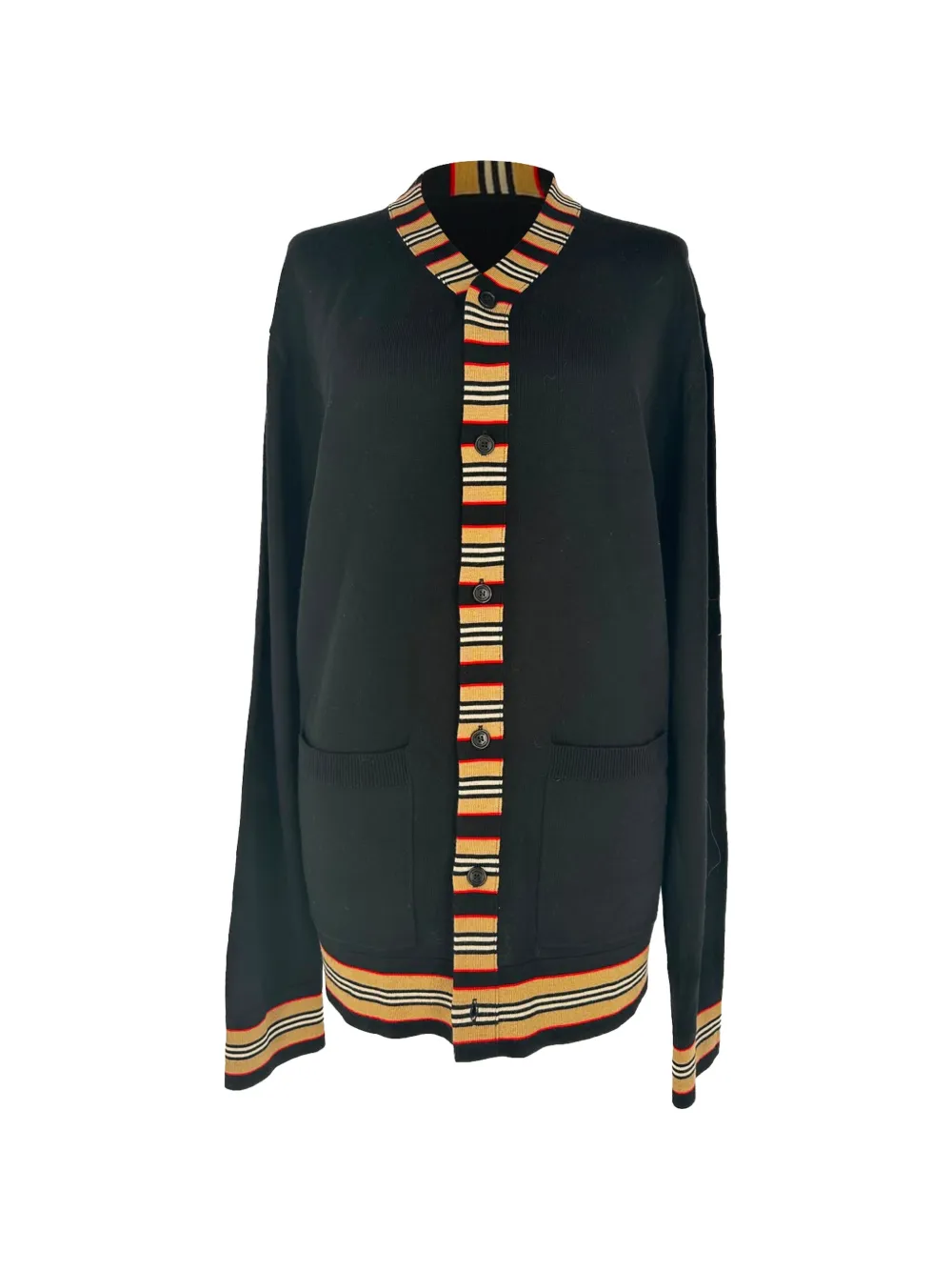 Burberry Pre-Owned Cardigan mit House Check - Schwarz