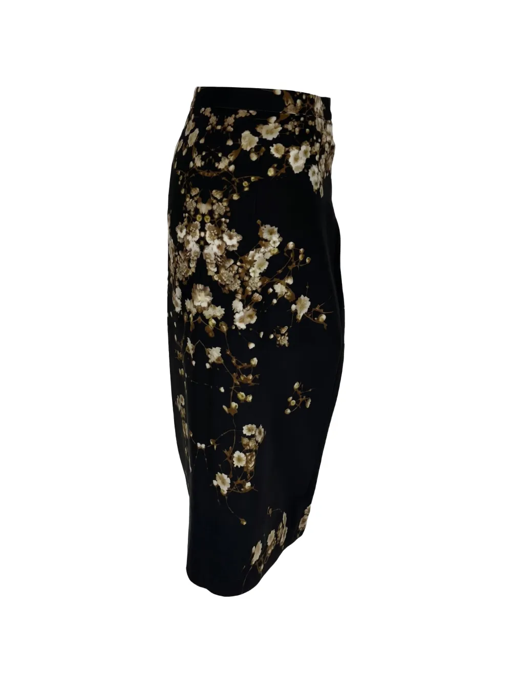 Givenchy Pre-Owned 2010-2020s floral-print midi skirt - Nero