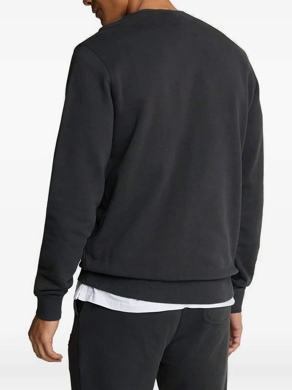 Lyle & Scott logo-patch crew-neck sweatshirt Zwart