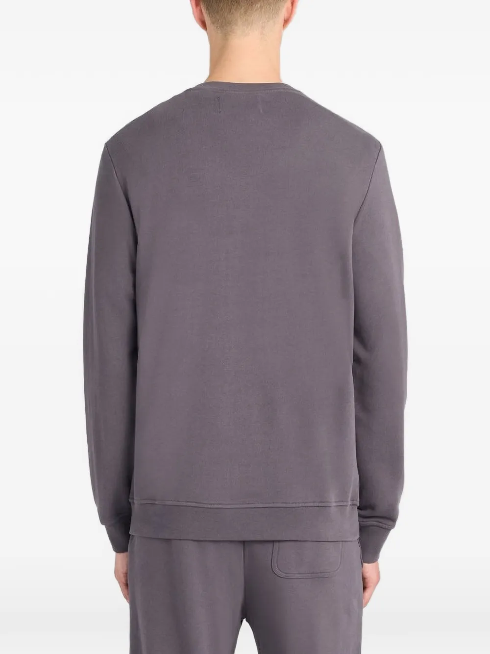 Lyle & Scott logo-patch crew-neck sweatshirt Grijs