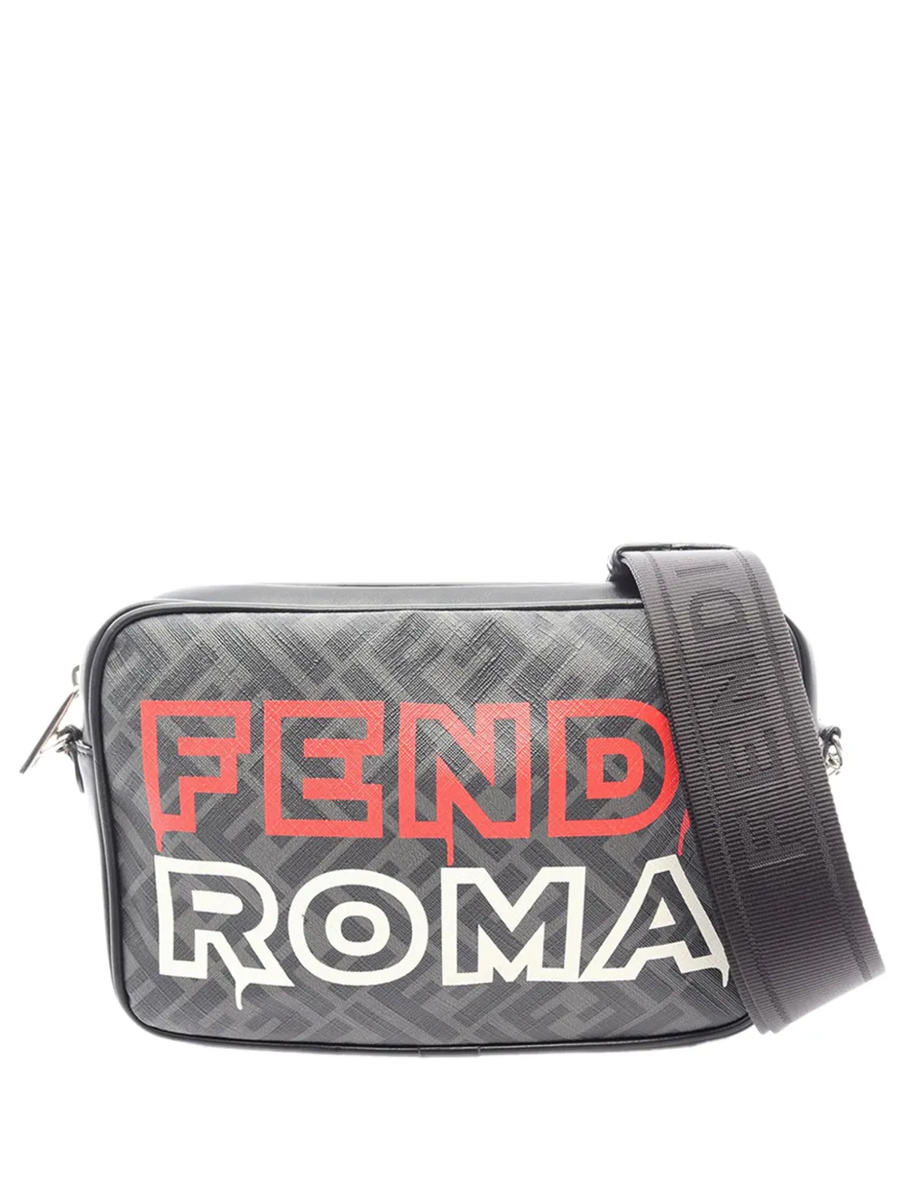 Fendi Pre-Owned 2010-2026 Zucca Coated Canvas Logo Camera Bag crossbody bag - Nero
