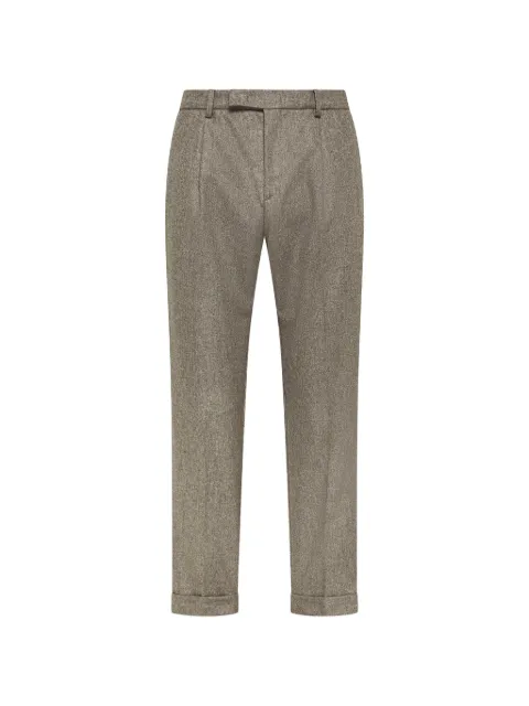 Cruna Tortona pleated turn-up trousers