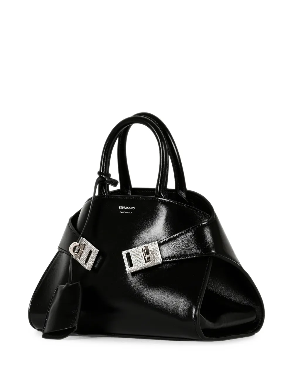 Ferragamo Hug leren shopper Zwart