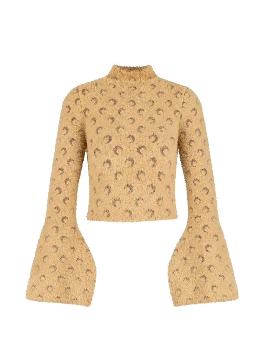 Marine Serre Moon fluffy sweater - Toni neutri