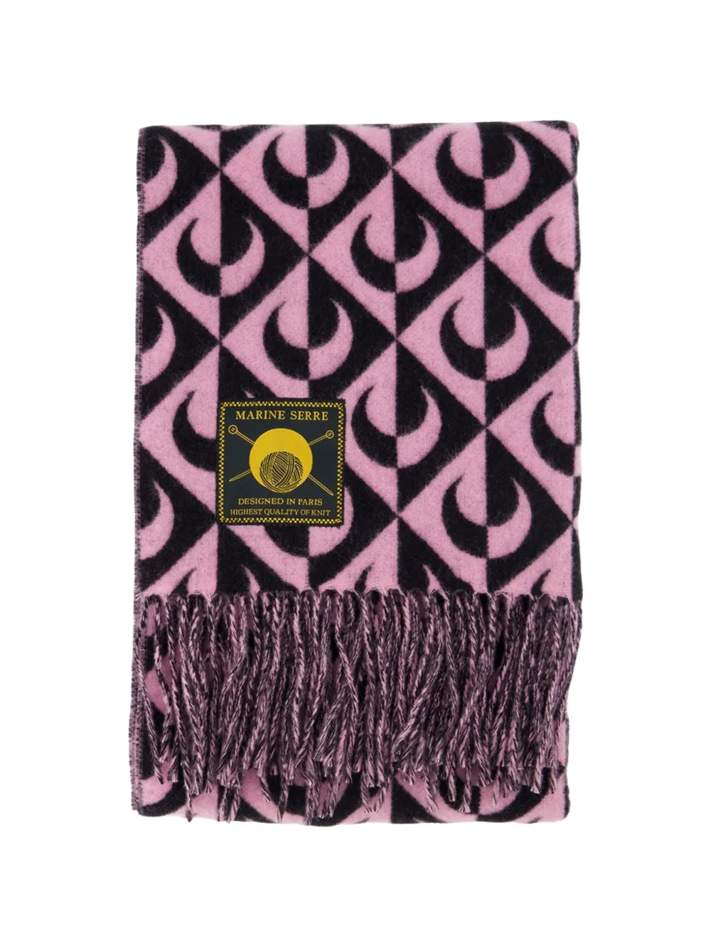 Marine Serre Moon Lozenge scarf - Rosa
