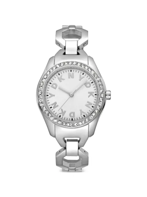 DKNY crystal-embellished 33mm watch