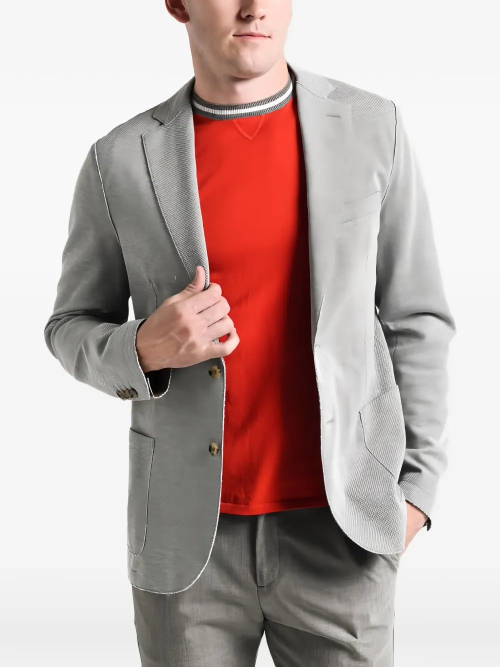 Eleventy tailored wool blazer Grijs