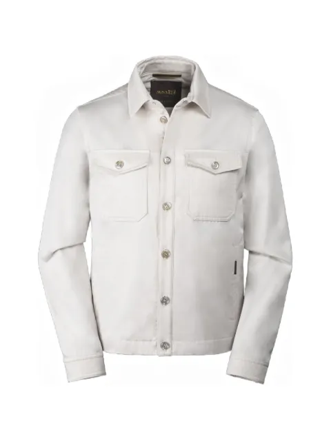 Moorer button-up flap-pocket jacket