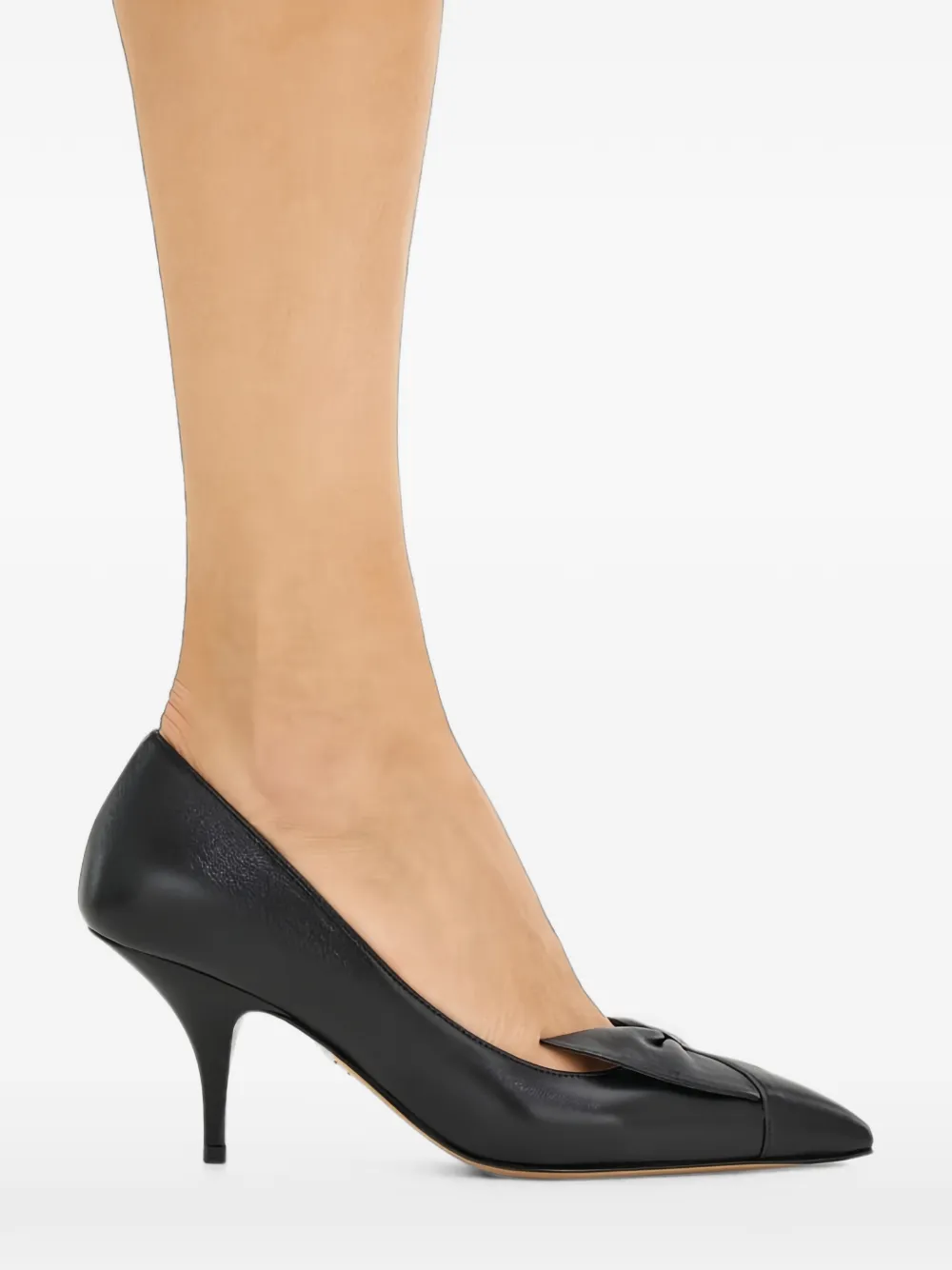 Ferragamo point-toe bow-detail heeled pumps Zwart
