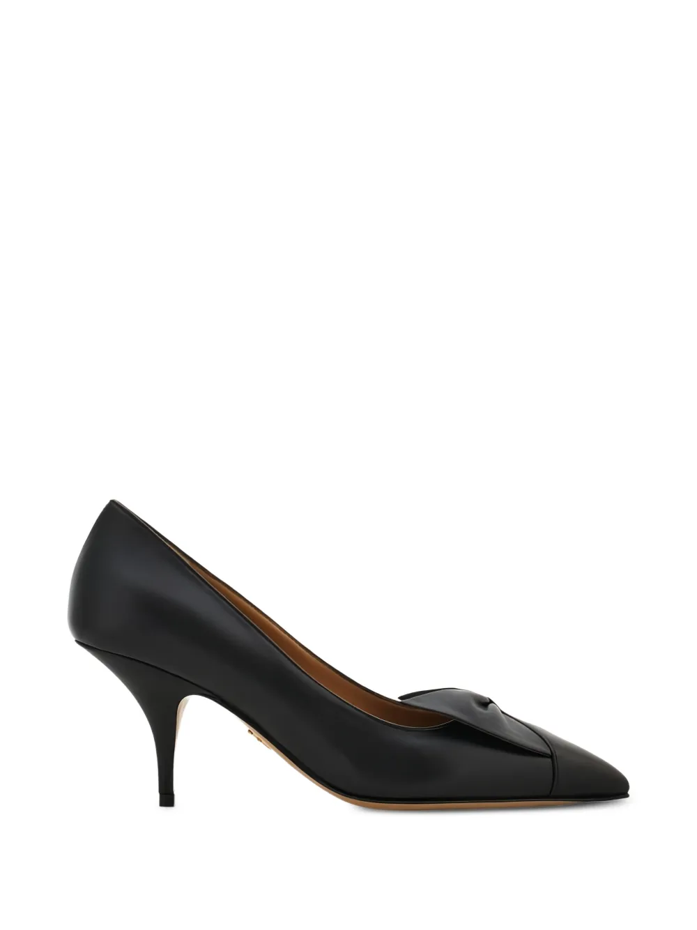 Ferragamo point-toe bow-detail heeled pumps Zwart