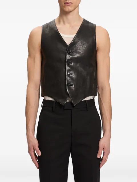 Ann Demeulemeester Alrik leather waistcoat