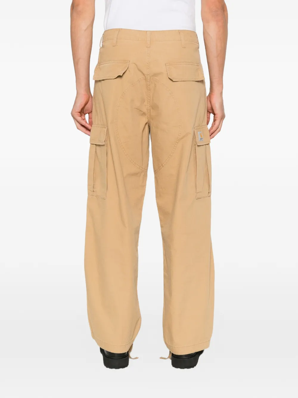 Carhartt WIP Cargobroek met logo-patch Beige