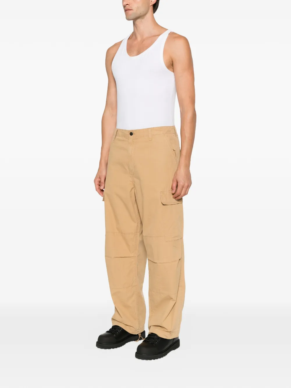 Carhartt WIP Cargobroek met logo-patch Beige