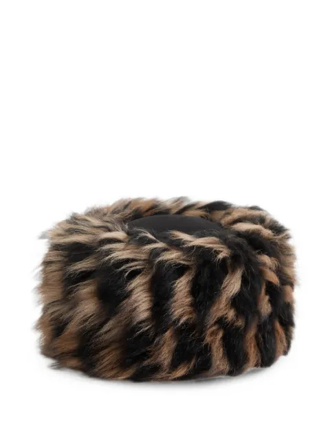 Valentino Garavani lamb fur hat