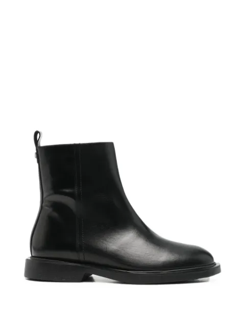 wonders zip-fastening leather boots