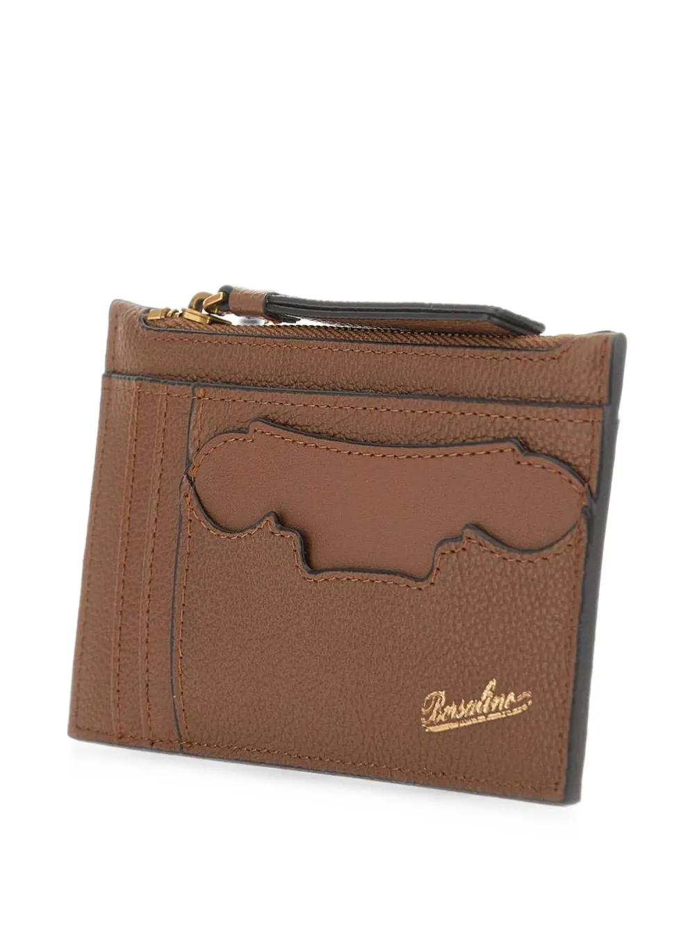 Borsalino Pasjeshouder met rits Bruin