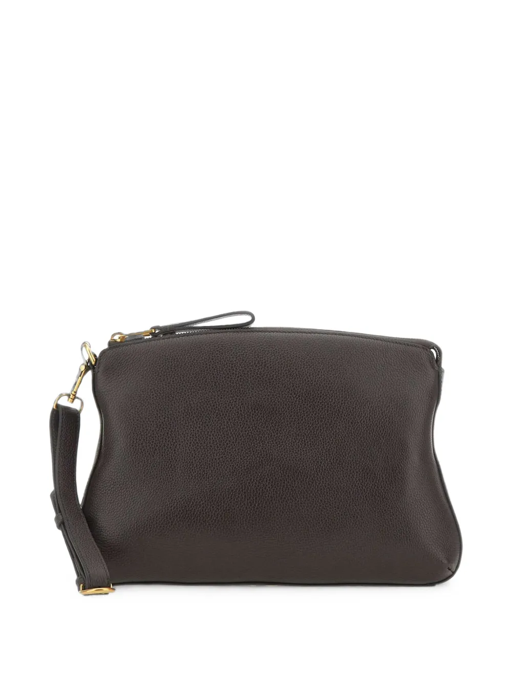 Borsalino Clutch met polsband Bruin
