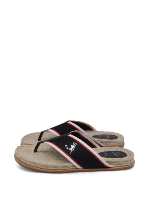 Christian Louboutin Pre-Owned Hot Flip jute sandals