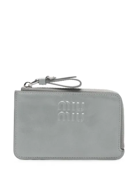 Miu Miu logo-embossed card holder