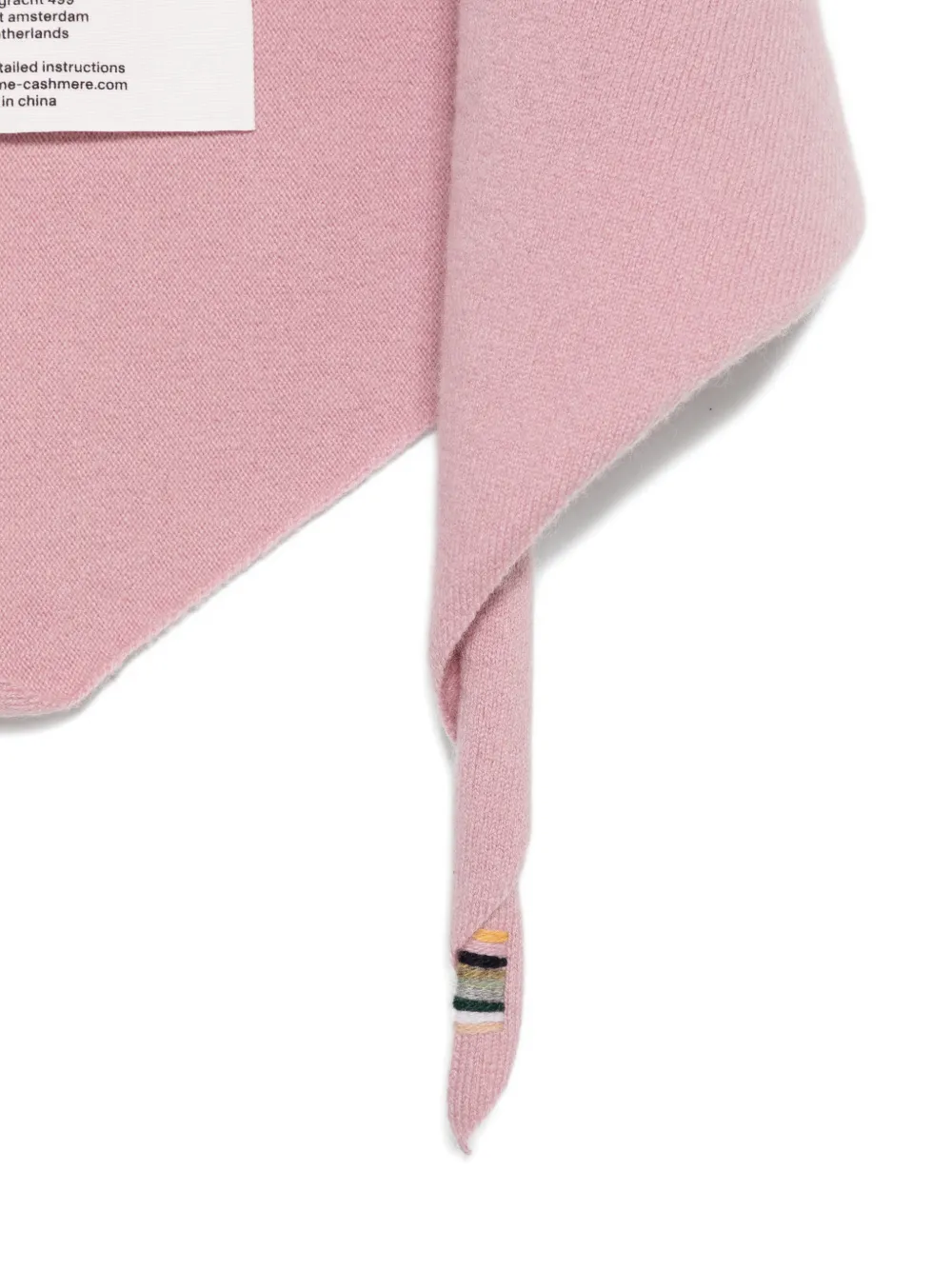 extreme cashmere No. 35 Bandana Scarf in Pink, view 2