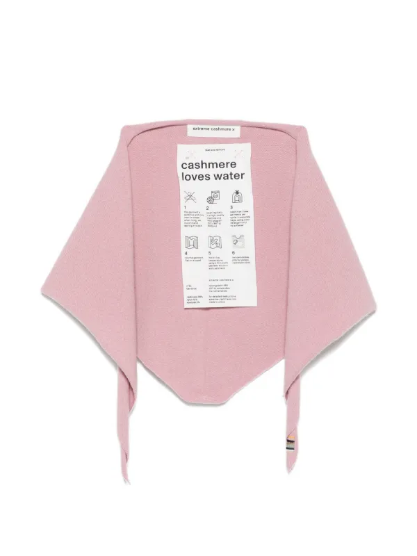 Extreme Cashmere No. 35 Bandana Scarf in Pink