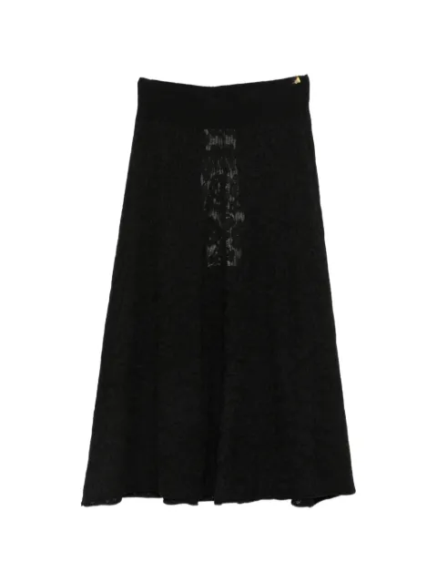 extreme cashmere Kelly lace-knit midi skirt
