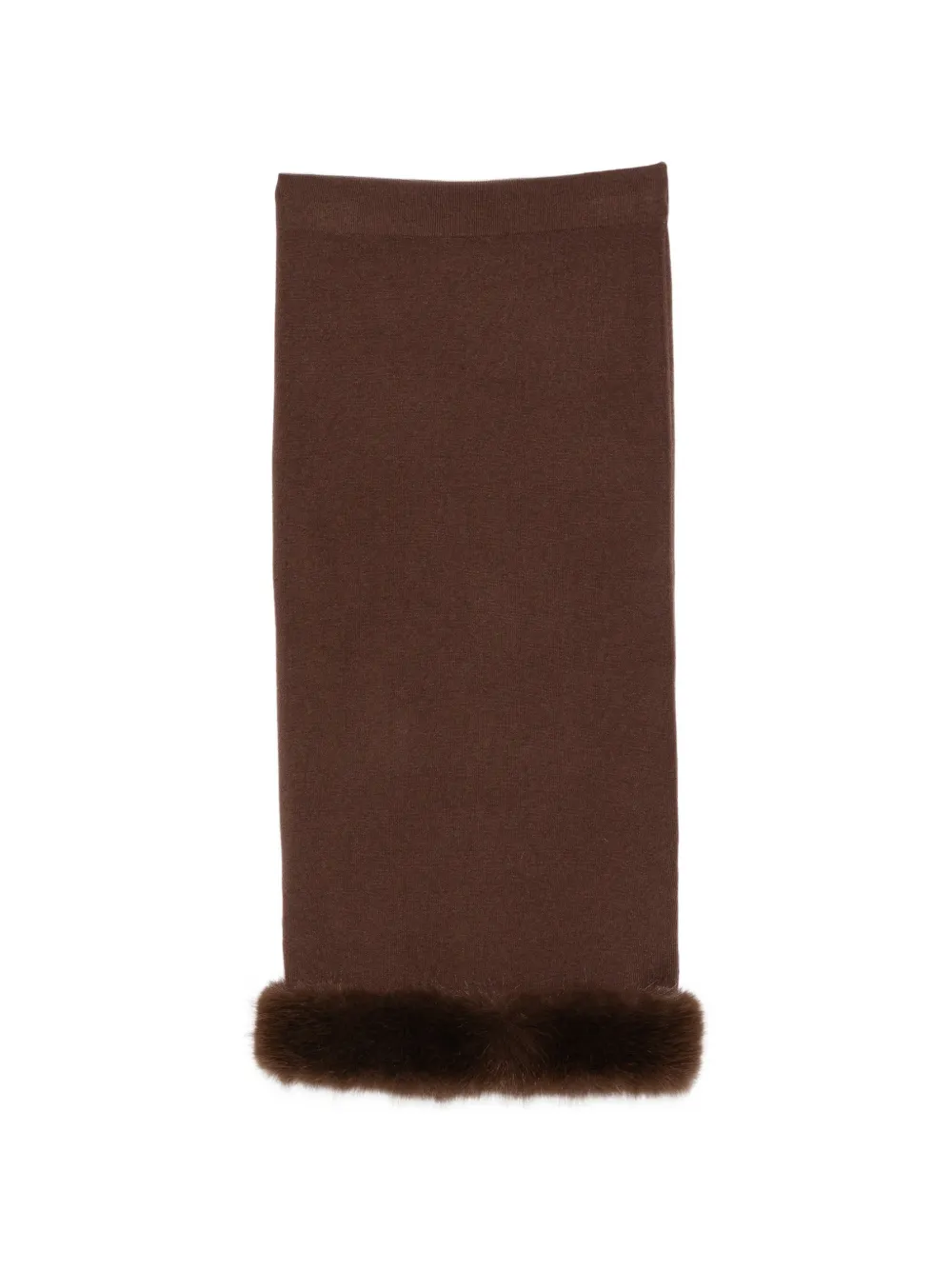 Philo-sofie Knitted Midi Skirt In Brown