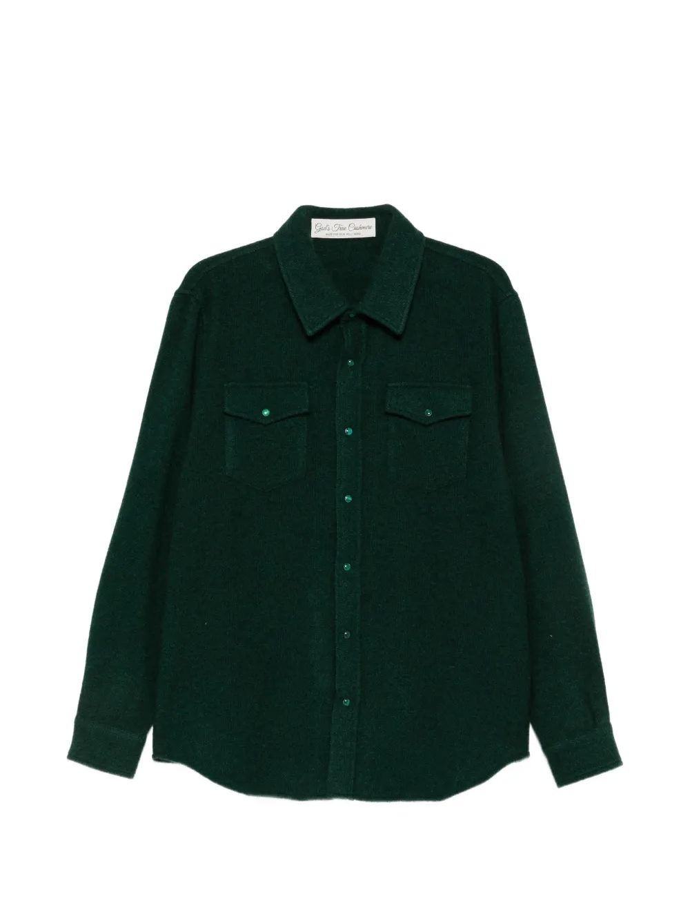 GOD'S TRUE LINEN button-up shirt - Green