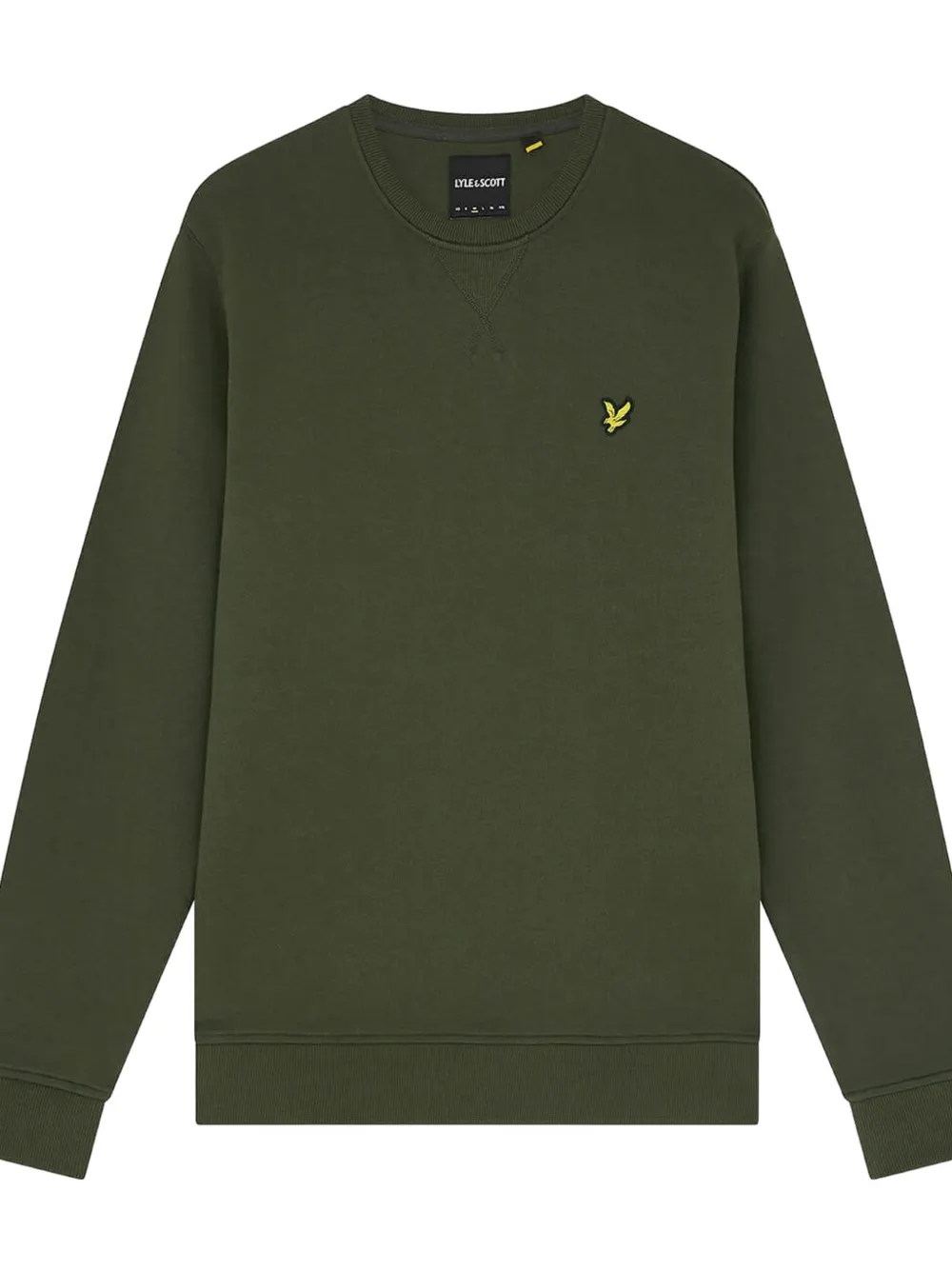 Lyle & Scott logo-patch crew-neck sweatshirt Groen