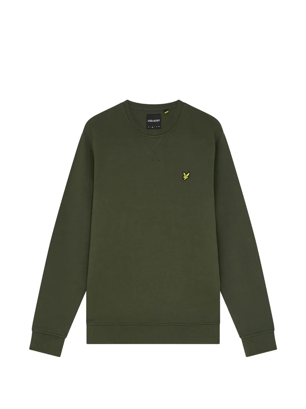 Lyle & Scott logo-patch crew-neck sweatshirt Groen