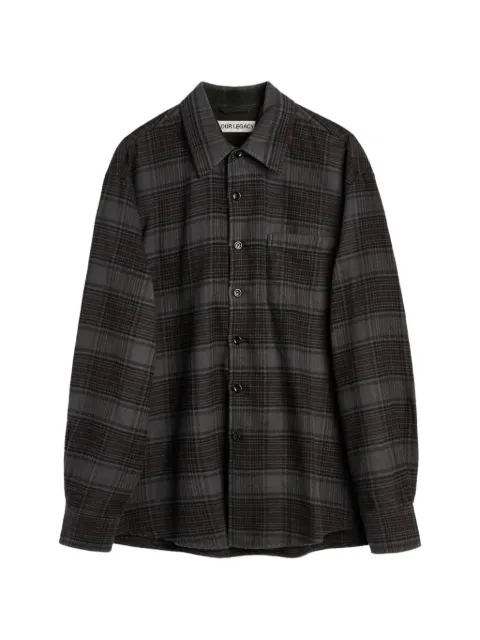 OUR LEGACY Above check flannel shirt