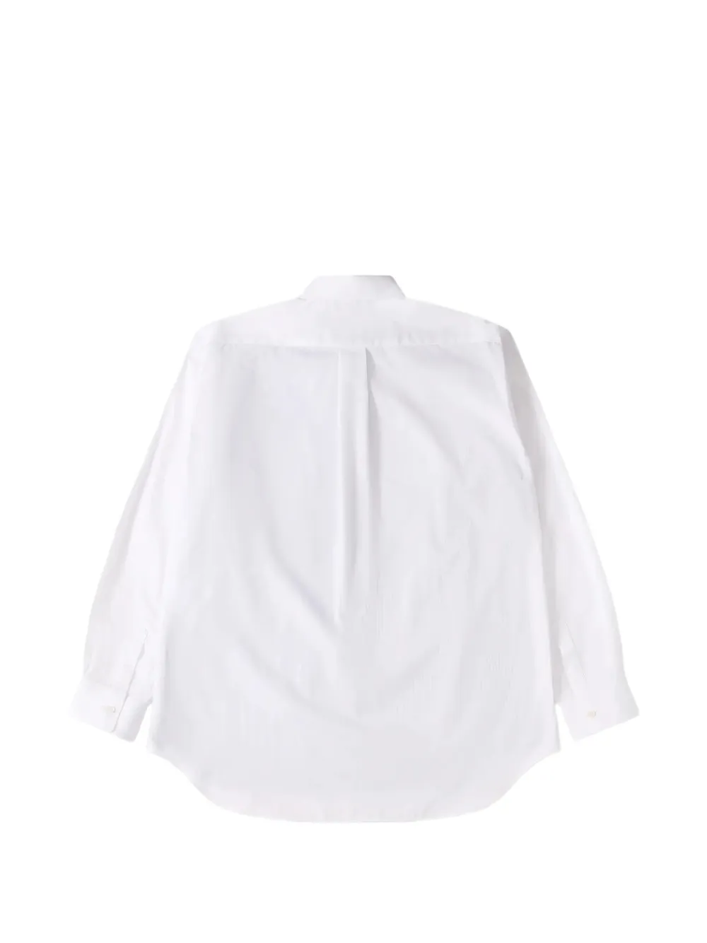 Comme Des Garçons Shirt Forever striped cotton shirt Wit