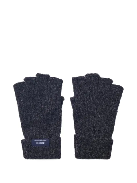 Comme des Garçons Homme ribbed-knit fingerless gloves