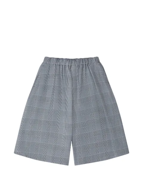 Black Comme Des Garçons glen check shorts