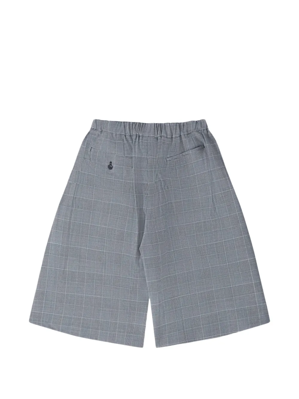 Black Comme Des Garçons glen check shorts Grijs