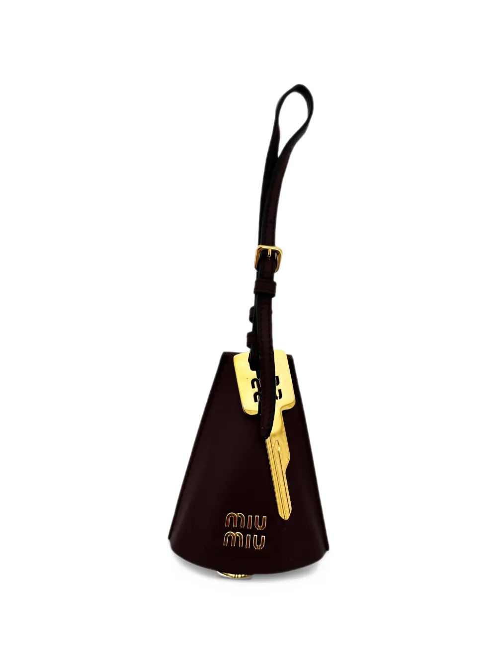 Miu Miu Pre-Owned Trick Pelle bag charm - Marrone