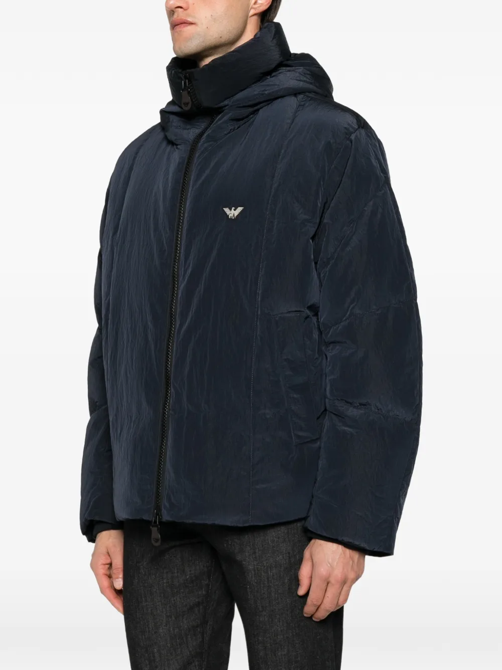 Emporio Armani Jack met logoplakkaat Blauw