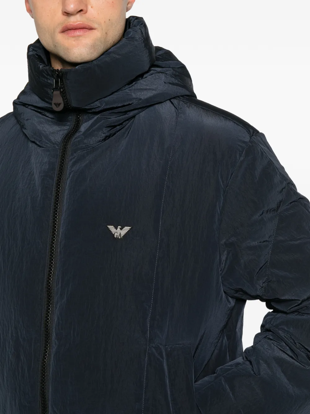 Emporio Armani Jack met logoplakkaat Blauw