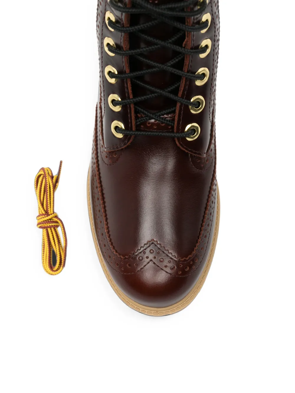 Timberland Leren brogue enkellaarzen Rood