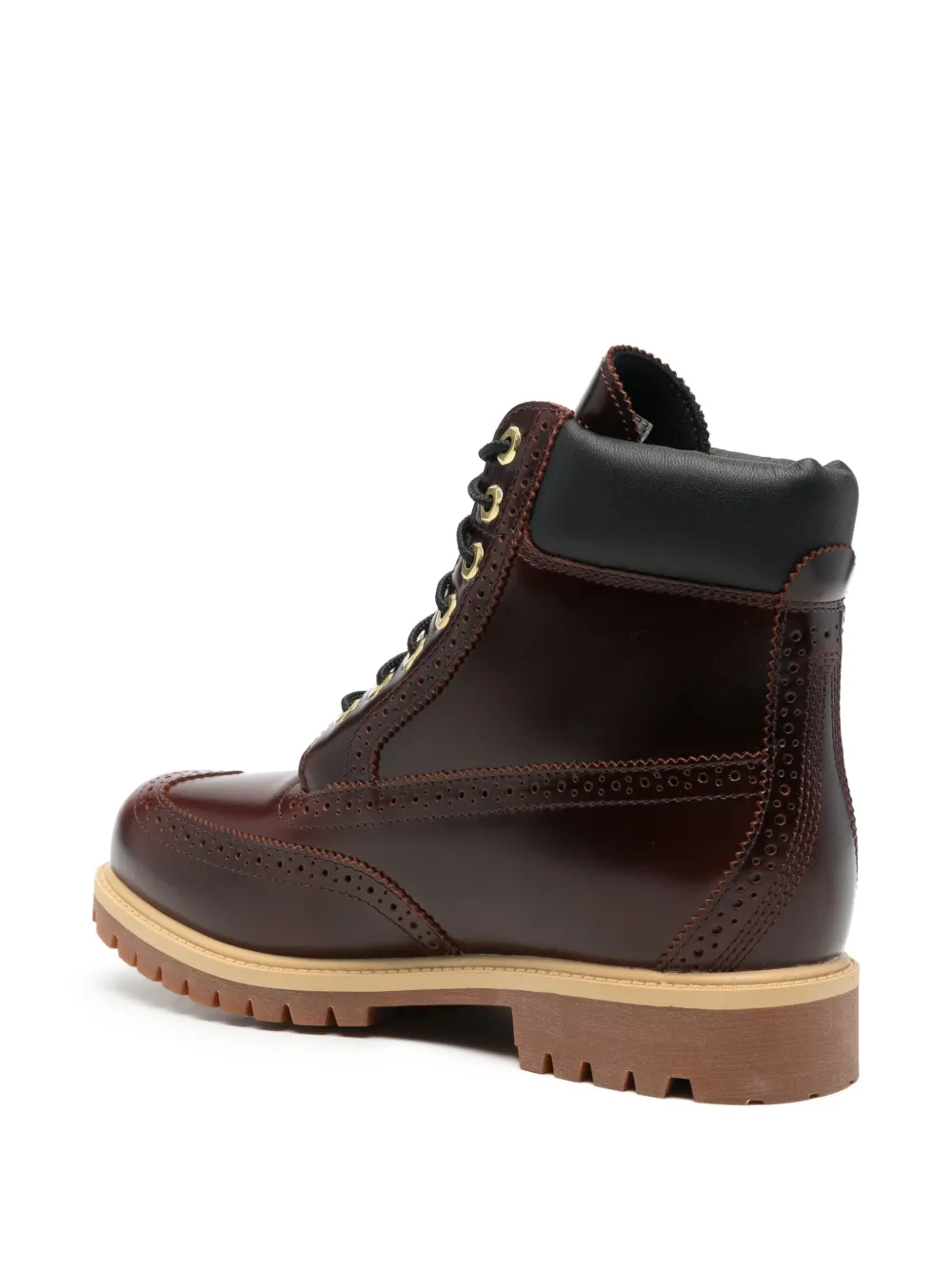 Timberland Leren brogue enkellaarzen Rood