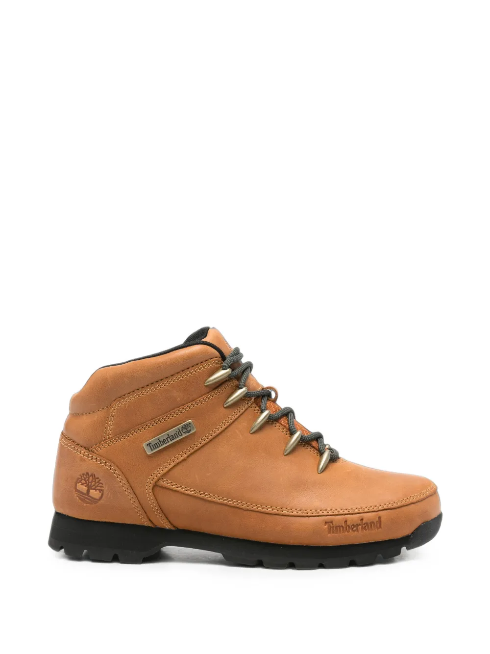 Timberland logo-debossed leather ankle boots