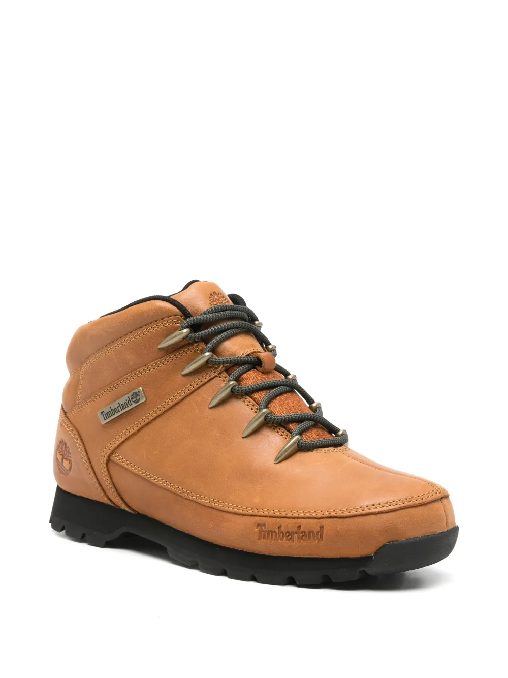 Timberland logo-debossed leather ankle boots Bruin