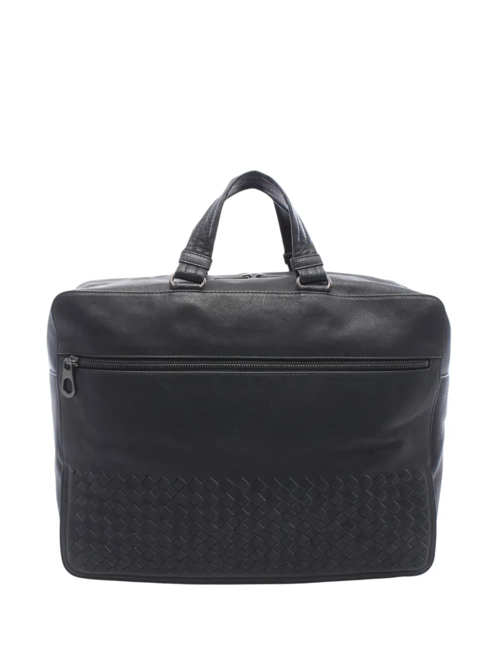 Bottega Veneta Pre-Owned 2012-2026 Intrecciato Leather business bag - Nero