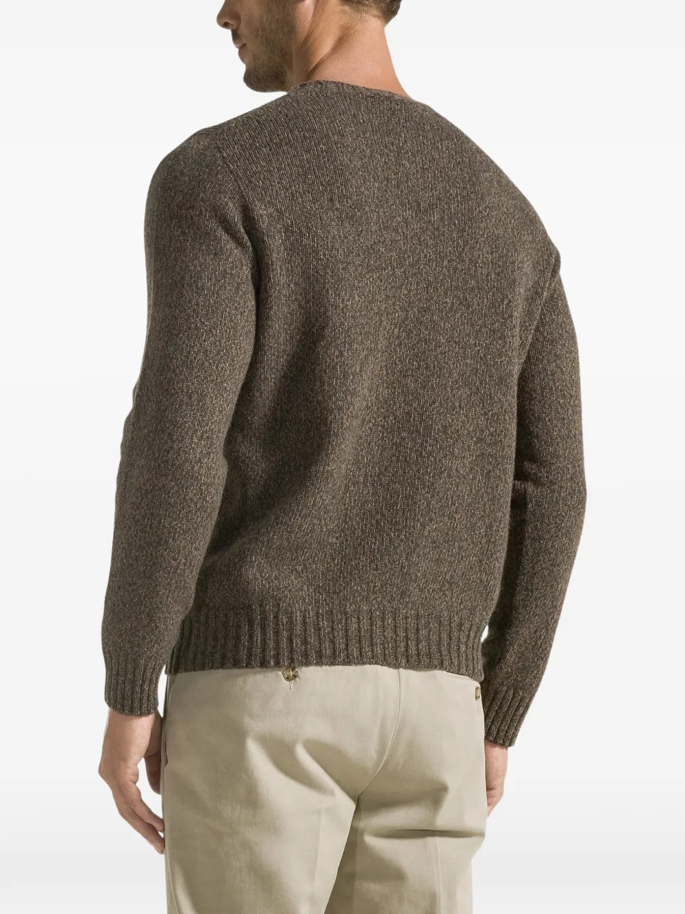 Seventy ribbed-knit crew-neck sweater Bruin